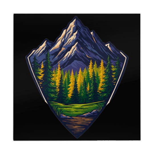 Mountain Wilderness Nature Shield Mahjong Mats
