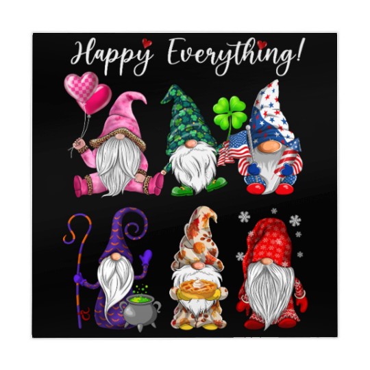 Happy Everything Gnomes Every Seasons All Year Mahjong Mats