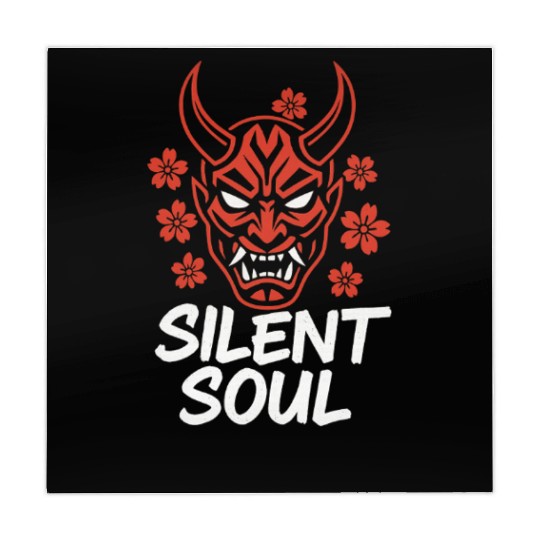 Demon Mask Cherry Blossom Design Mahjong Mats