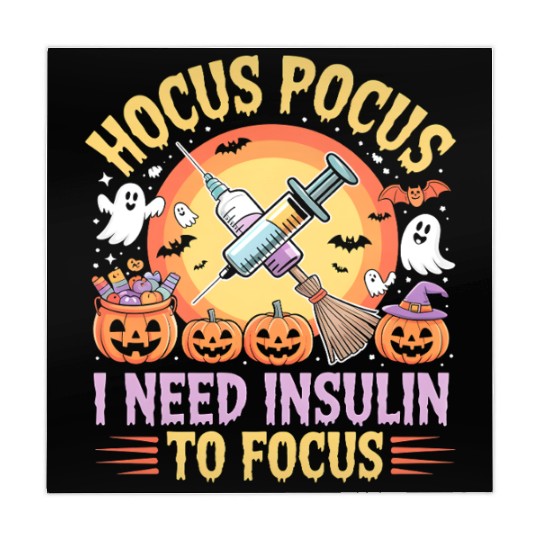 Diabetes Hocus Pocus I Need Insulin to Focus Boys Mahjong Mats