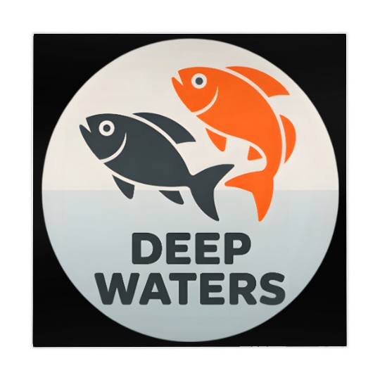 Deep Waters Fish Motif Design Mahjong Mats