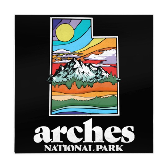 Arches National Park Utah Vintage Nature Outdoor Mahjong Mats