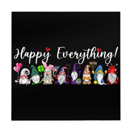 Happy Everything Gnomes Every Seasons All Year Mahjong Mats