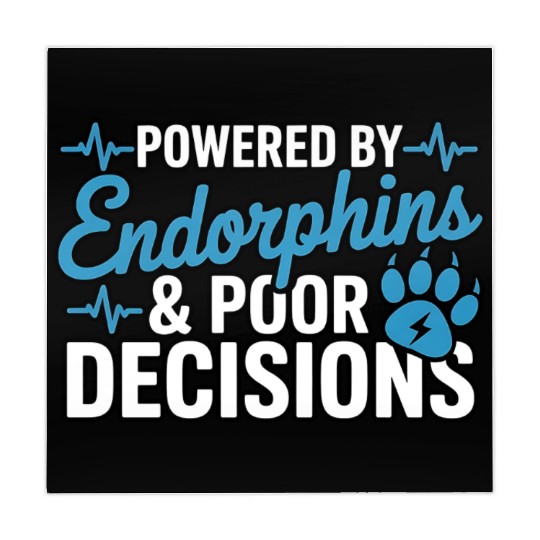 Powered By Endorphins & Poor Decisions Mahjong Mats