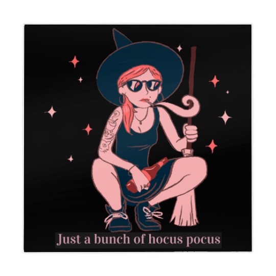 Witch Girl Hocus Pocus Illustration Mahjong Mats