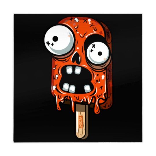 ice cream zombie 02 Orange grunge sour scream Pop Mahjong Mats