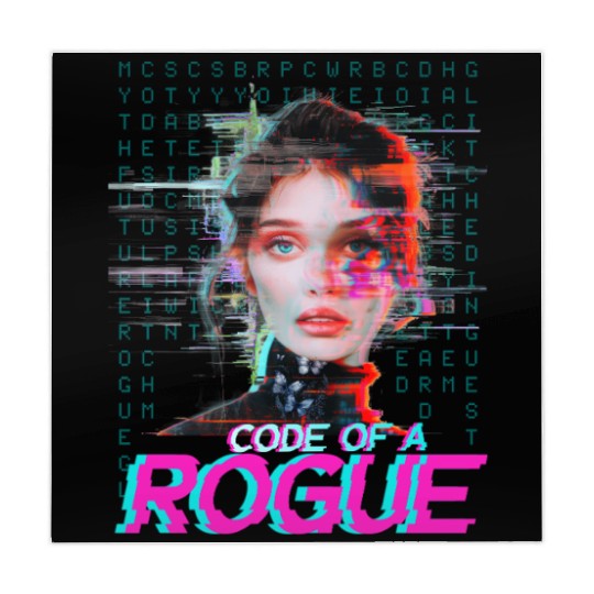 Futuristic Digital Rogue Illustration Mahjong Mats