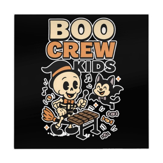 Halloween Skeleton and Bat Kids Mahjong Mats