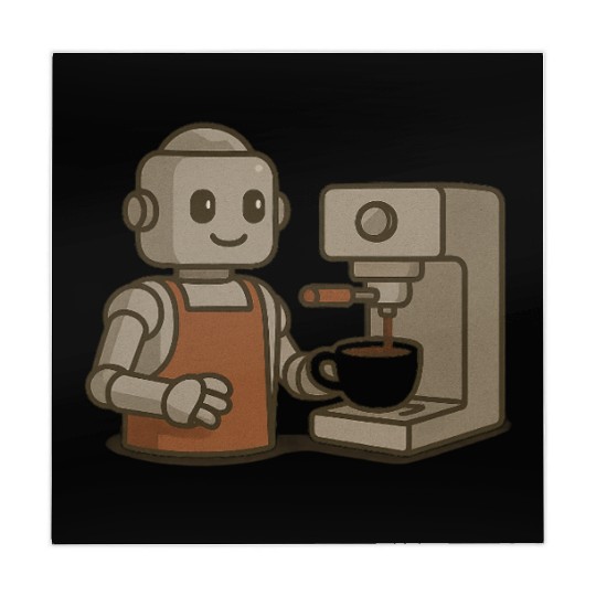 Robotic Barista Coffee Art Mahjong Mats