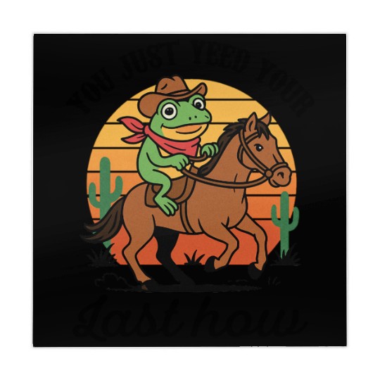 You Just Yeed Wild West Frog Cowboy Funny Gift Mahjong Mats