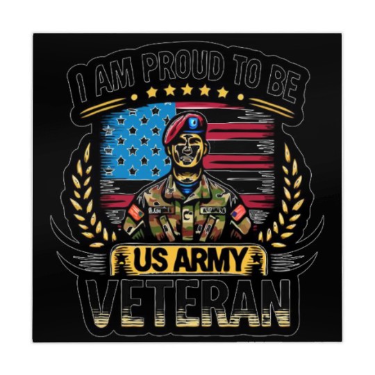 Proud US Army Vet Emblem Mahjong Mats