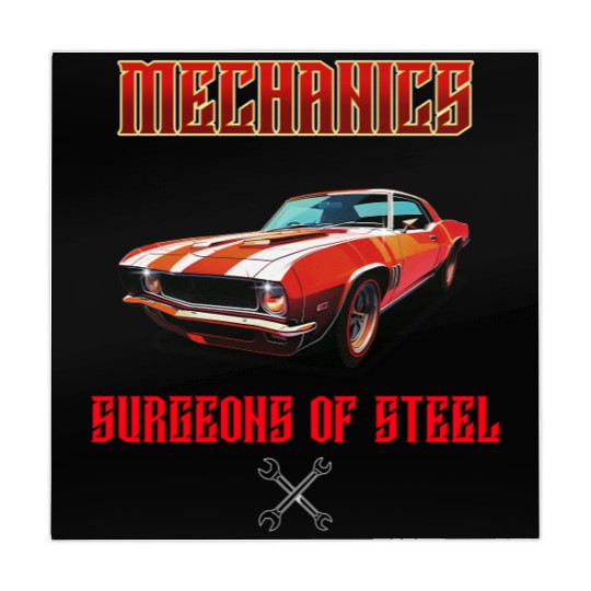 Muscle Car and Steel Mechanics Design Mahjong Mats