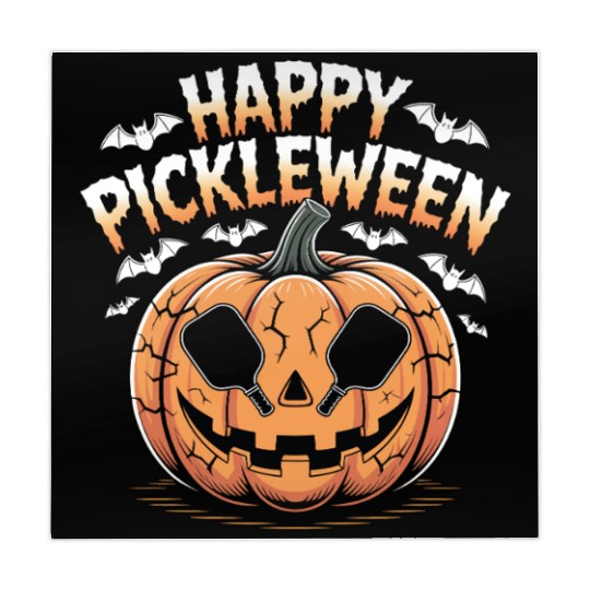 Pickleween Pickleball Playing Funny Halloween Mahjong Mats
