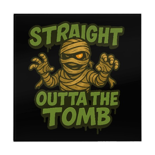 Straight Outta The Tomb | Creepy Funny Mummy Mahjong Mats