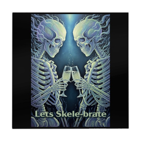 Celestial Skeleton Toasting Champagne Mahjong Mats