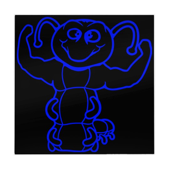 Caterpillar bodybuilder strong muscle training gym Mahjong Mats