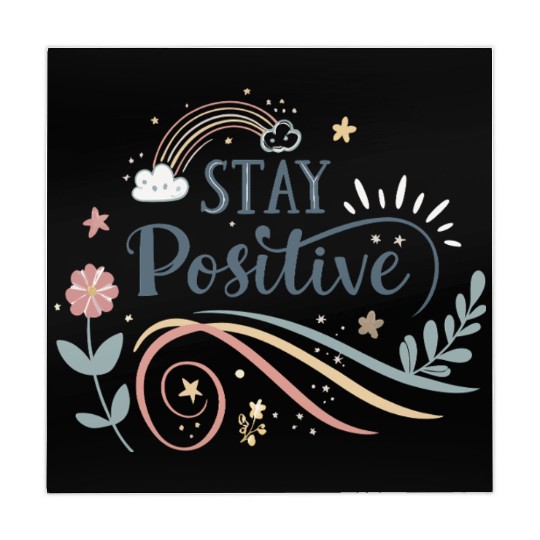 stay positive motivational quotes  Mahjong Mats