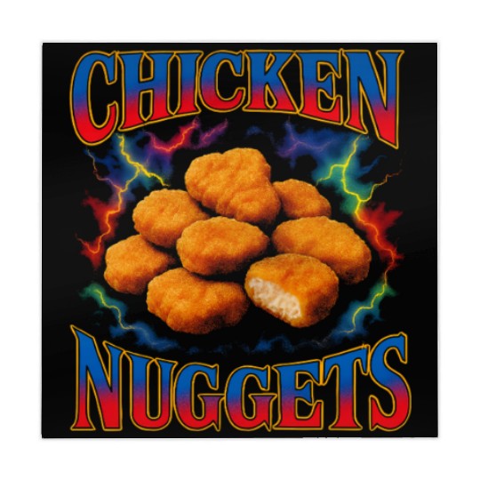Chicken Nuggets Favorite Food Weird 90s Nuggets Mahjong Mats