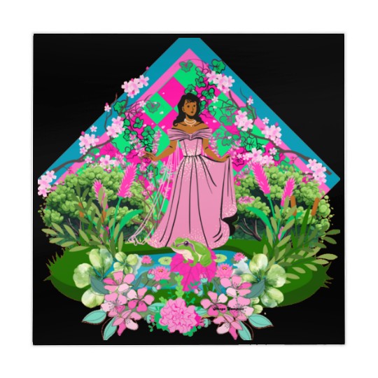 Queen in pink and green 8 Mahjong Mats