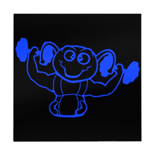 Caterpillar Bodybuilder Muscle Building Strong Fit Mahjong Mats