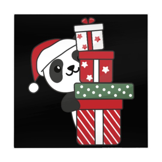 Panda Christmas Gift Winter Animals Pandas Mahjong Mats