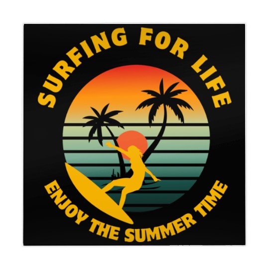 Surfing for Life Sunset Design Mahjong Mats