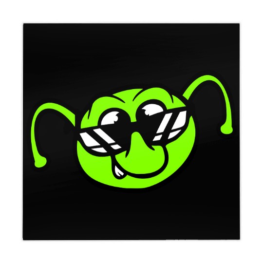 Caterpillar Sunglasses Cool Smile Cheeky Fun Alien Mahjong Mats