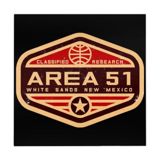 Area 51 Insignia with Retro Style Mahjong Mats