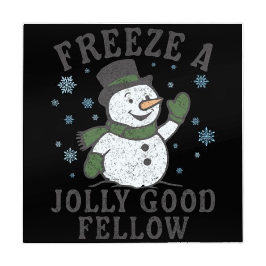 Frosty Snowman Jolly Greeting Design Mahjong Mats