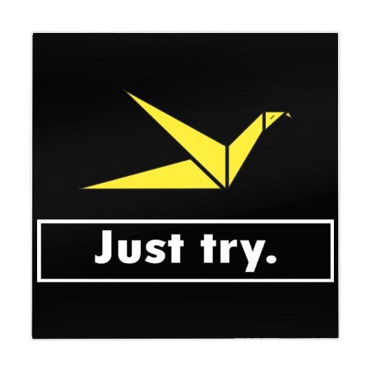 Just Try – Origami Bird (Eagle) Motivational Mahjong Mats