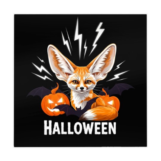 Whimsical Halloween Fox with Bat Wings Mahjong Mats