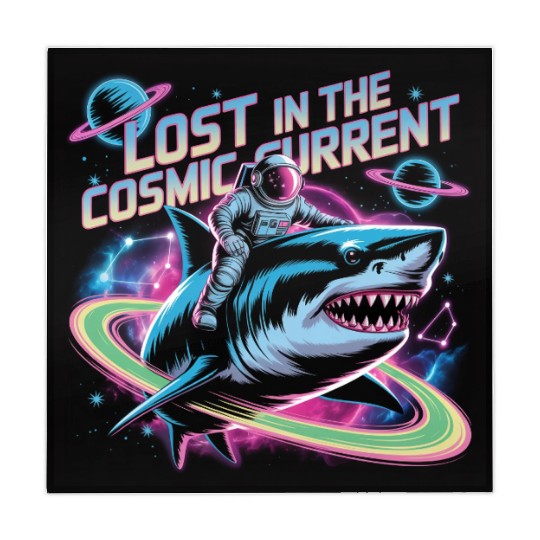 Cosmic Shark Astronaut Adventure Mahjong Mats