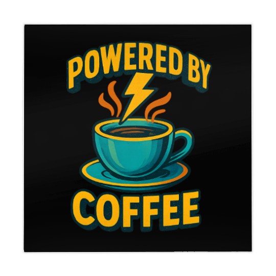 Powered by Coffee Illustration Mahjong Mats