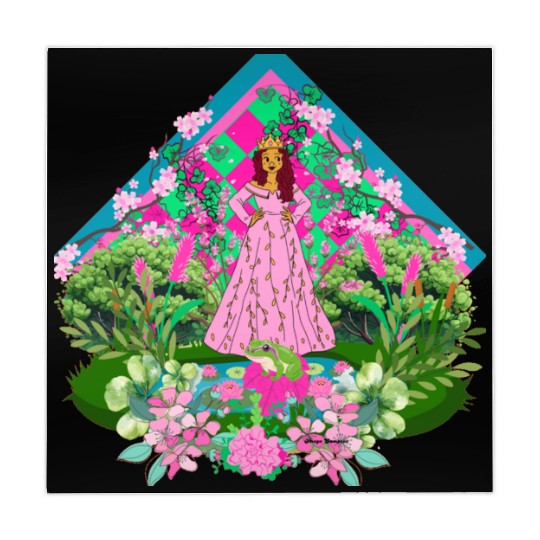 Queen in pink and green 2 Mahjong Mats