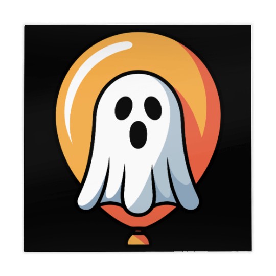 Halloween Ghost with Orange Halo Mahjong Mats