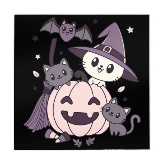 Halloween Kawaii Cat Pumpkin Ghosts Mahjong Mats