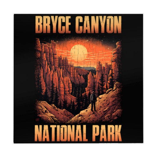 Bryce Canyon National Park Sunset Illustration Mahjong Mats