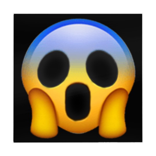 Expressive Scream Emmoticon Mahjong Mats