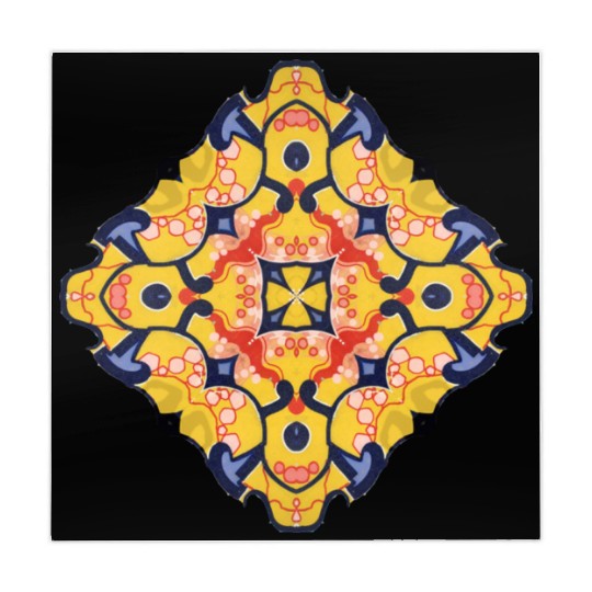 Colorful Mandala Symmetry Design Mahjong Mats