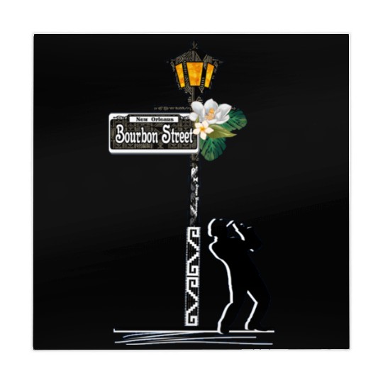 Bourbon Street Saxophonist 2 Mahjong Mats