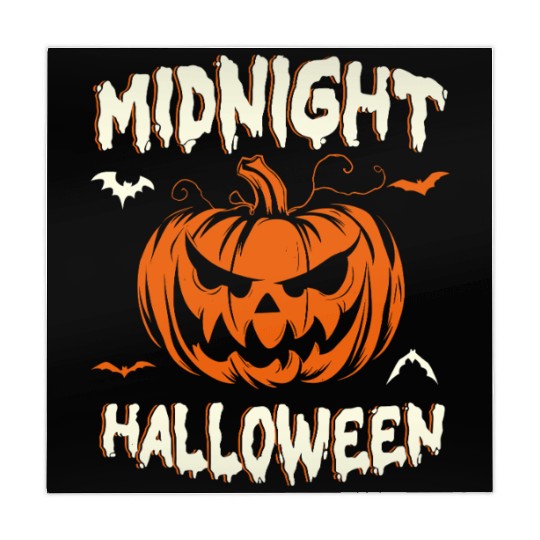 Midnight Halloween Pumpkin Scary Jack-O-Lantern Mahjong Mats