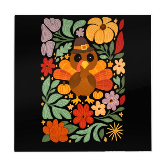 Festive Harvest Thanksgiving Turkey Mahjong Mats