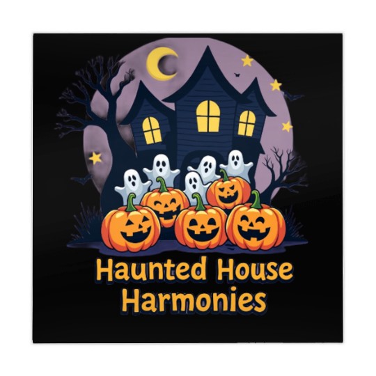 Haunted House Harmonies Halloween Design Mahjong Mats