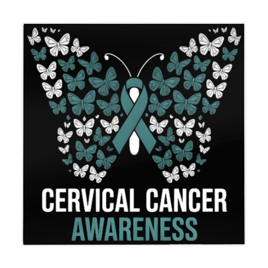 Cervical Cancer Awareness Butterfly Design Mahjong Mats