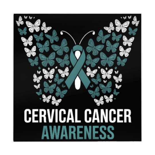 Cervical Cancer Awareness Butterfly Design Mahjong Mats