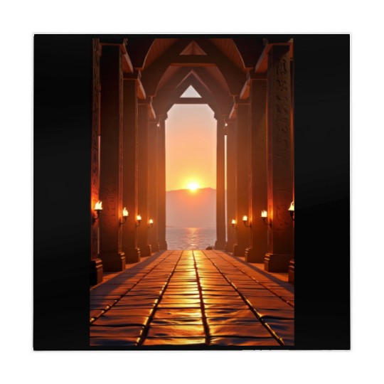 Hall of Embers Twilight over the Fjord Mahjong Mats