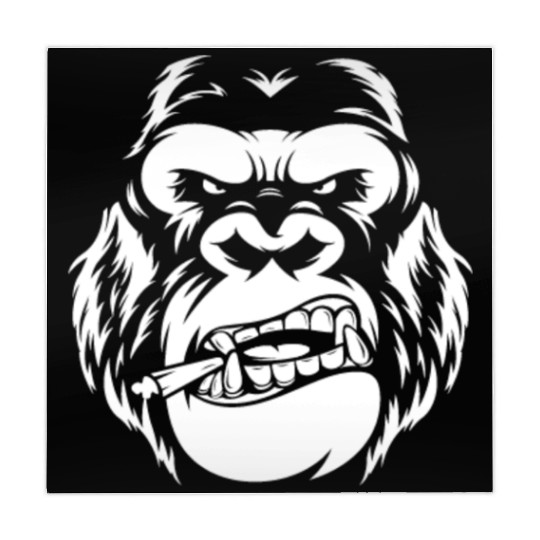 Bold Gorilla Reflection Design Mahjong Mats