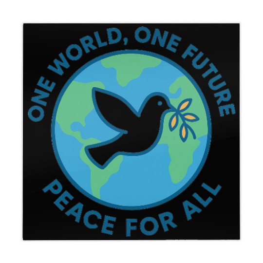 Unity and Peace Earth Dove Design Mahjong Mats