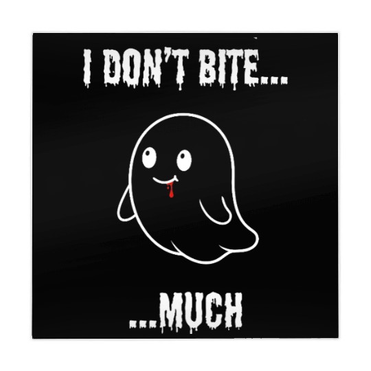 I Don't Bite... Much - Cute Vampire Ghost Mahjong Mats