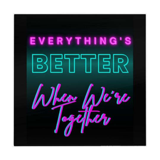 Everything’s Better Together Neon Mahjong Mats